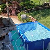 Amazon Com Intex 86 X 23 Rectangular Frame Above Ground Outdoor Child Safe Splash Swimming Pool Garden Outdoor