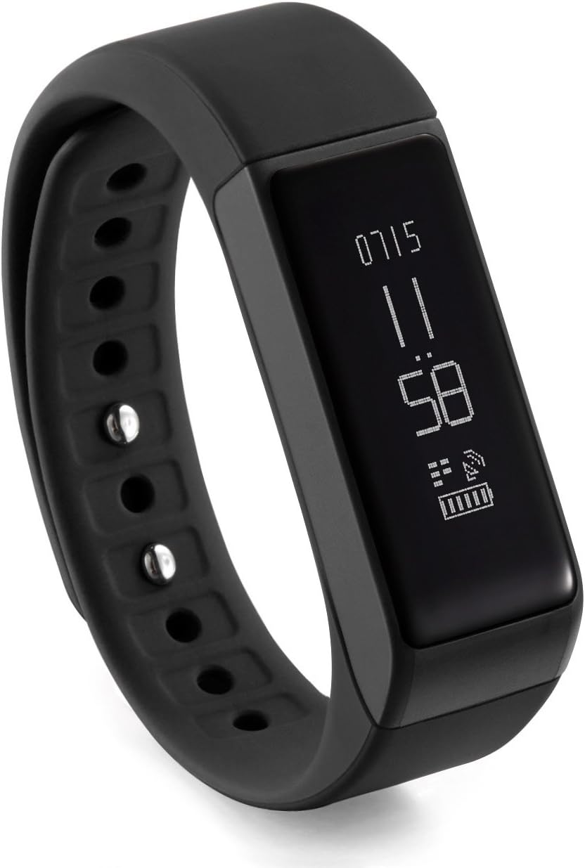 Realwo Fitness Activity Tracker and Pedometer Sleep Monitor Watch with 0.91inch OLED Touch Screen for iPhone IOS Android