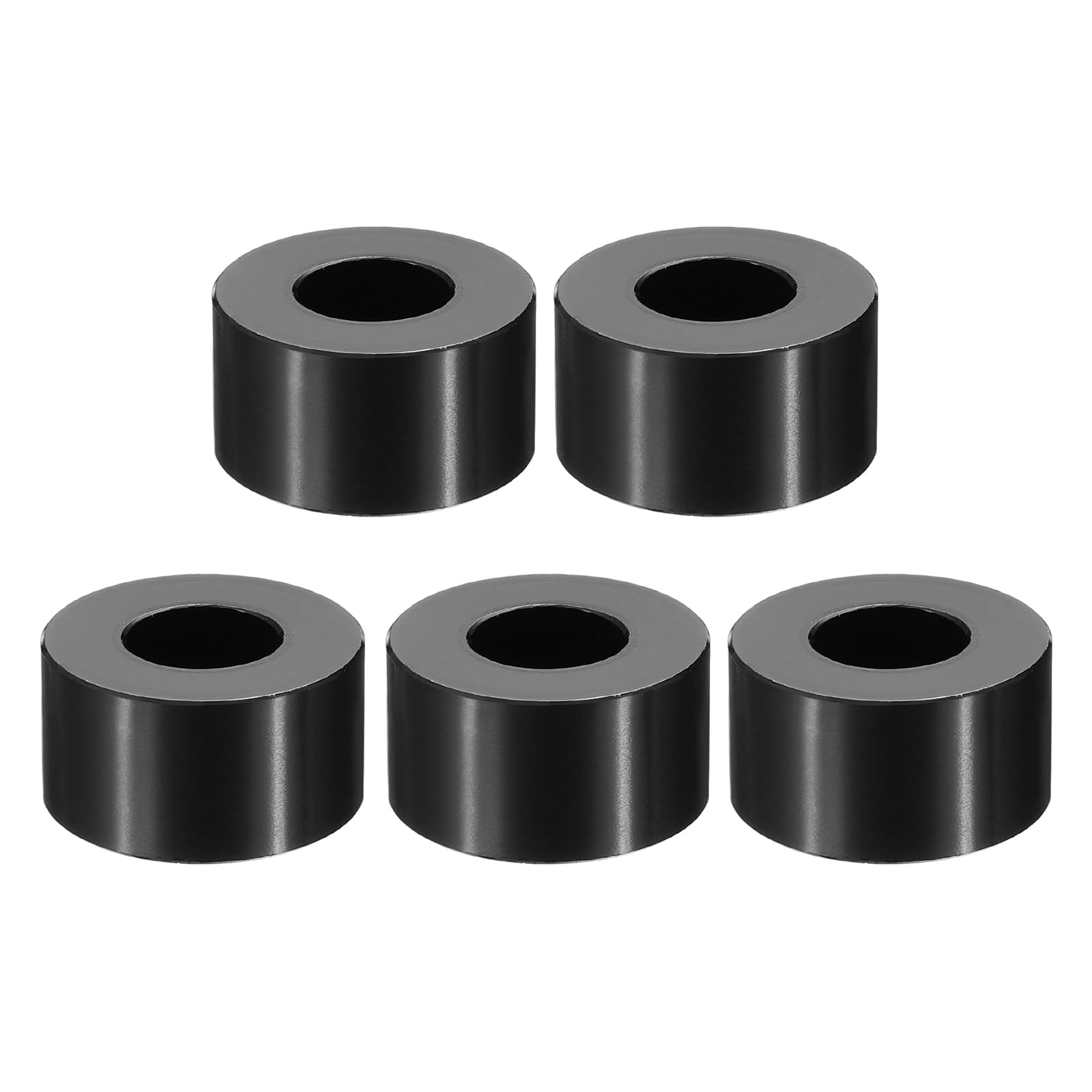 PATIKIL M12 Aluminum Spacers, 5 Pcs Metal Spacer Aluminum M12 x 1" OD x 3/8" L Aluminum Spacer Screw Standoff Round for 1/2" or M12 Screw Bolts