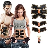 Shengmi Abdominal Toning Belt,Abs Trainer Body Muscle Toner, Waist Trimmer Belt, Abs Fit Training, Ab Belt Toning Gym Workout Machine,Unisex Fitness Training Gear
