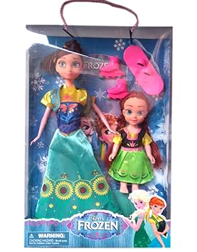 WP Doll Frozen Family in Elegant Turquoise Dress with Skates