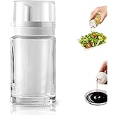 Kwude Small Glass Oil and Vinegar Dispenser Bottles - 3.4oz - Leakproof, Perfect for Kitchen Use