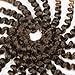 3 Pcs Wand Curl Crochet Hair Extensions Ombre Braiding Twist Hair Synthetic Jumpy Wand Curly Twist Braids Hair 8 Inch 20strands T27#