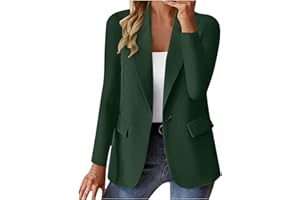 Work Blazers for Women Oversized Open Front Long Sleeve Office Jackets 2026 Comfy Loose Business Suit Blazer