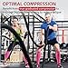 Rymora Compression Socks for Men & Women [Cushioned] [One Pair] [Pink] [Medium] – Pro Stockings Support for Running, Nurse, Flight Travel, Diabetic, Varicose Veins, Circulation, Pregnancy, Nursing