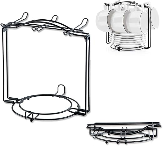 Amazon Com Yolife Tea Cups Display Stand Tea Cups Rack Can