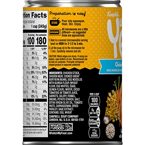 Campbell's Well Yes! Chicken Noodle Soup, 16.2 oz. Can