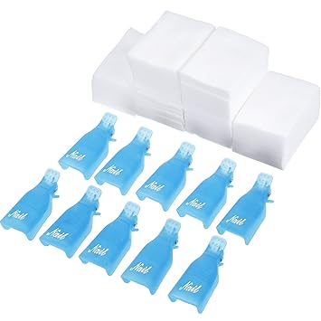 Amazon Com Eboot Nail Cap Clips Uv Gel Polish Remover Wrap 10