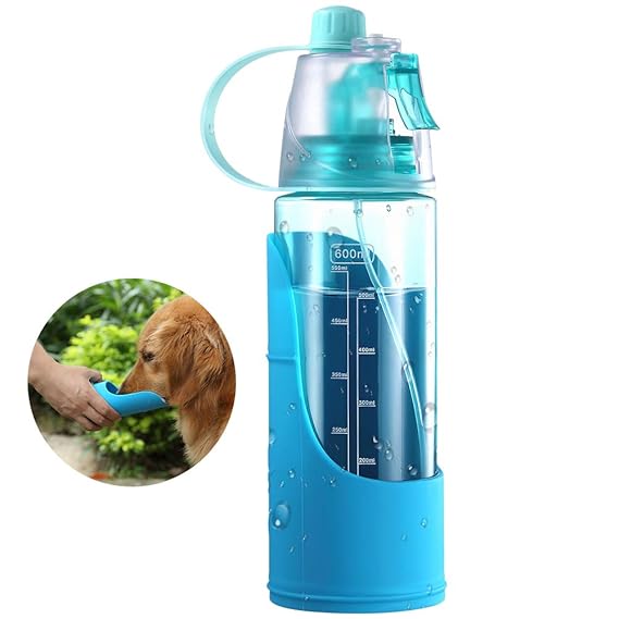Pet Supplies 2in1 Use Portable Dog Water Bottle with Removable