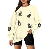 Women Halloween Sweatshirt Oversized Sequin Ghost Shirts Spooky Season Halloween Sweater Crewneck Fall Pullover Tops