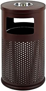 LXD Bote de basura - Perforación al aire libre Pintura de metal Caja de