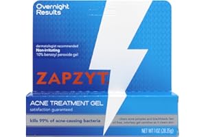 Zapzyt Acne Treatment Gel Maximum Strength 10% Benzoyl Peroxide Acne Spot Treatment 1 oz