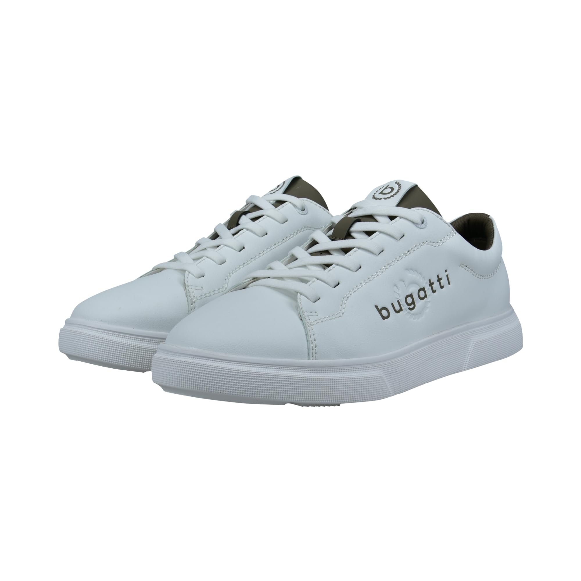 bugatti man Herren Low-Top Sneaker, Männer Sneaker,Halbschuhe,straßenschuhe,Strassenschuhe,Sportschuhe,Freizeitschuhe,White (2000),45 EU/EU UK 5