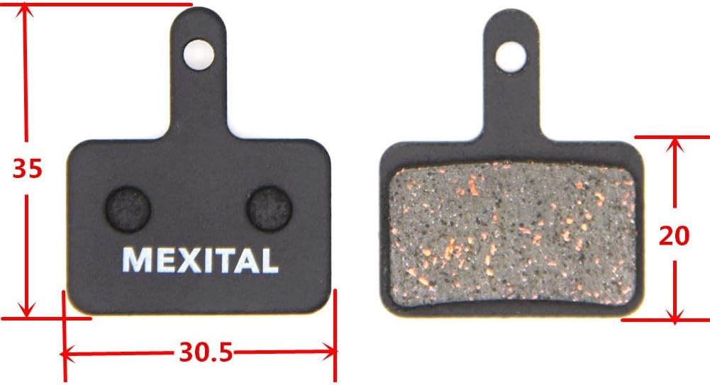 MEXITAL 4 pairs Disc Brake Pads fit for Shimano M315 M355 M365 M375 M395 M396 M415 M416 M445 M446 M447 M465 M475 M485 M486 M495 M505 M510 M515 M525 M535 M575 Tektro Orion Auriga Pro Comp - Image 3