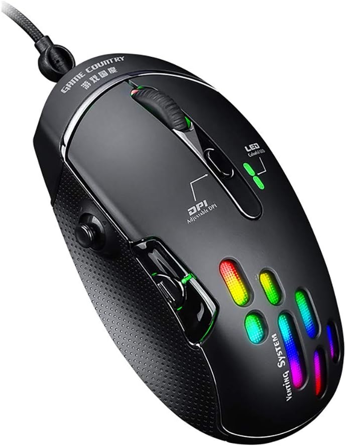 Lomsarsh New Mouse Wired Gaming Mouse 5d Joystick 4000dpi 7 Buttons