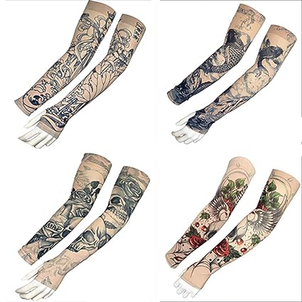Hldwxn Manches Faux Tatouage Manches De Bras De Tatouage