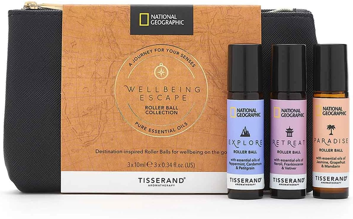 Tisserand x National Geographic Wellbeing Escape Roller Ball Collection