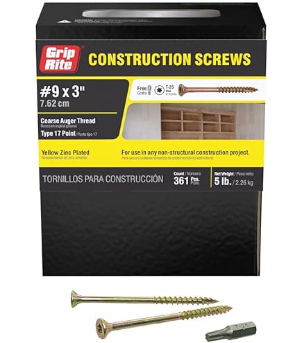 po8 木 Amazon.com: Grip-Rite 114GCS1#8 x 1-3/4