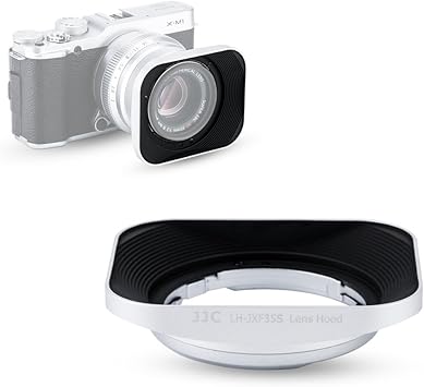 Amazon Com Jjc Silver Square Lens Hood For Fujifilm Fujinon Xf