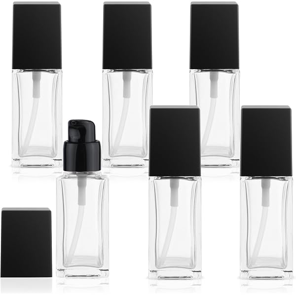 Tvoip Luftlose Vakuumpumpen – 4 Stück (10, 15, 20, 30 Ml), Für Kosmetik & Hautpflege, Nachfüllbar
