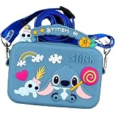 Cartoon Stitch Crossbody bag with Adjustable Shoulder Strap, Handbag with Zipper, Badge Wallet with Lanyard, Wallet Purse Shoulder Bag Coin Pouch Accessories Money Bag for Girls