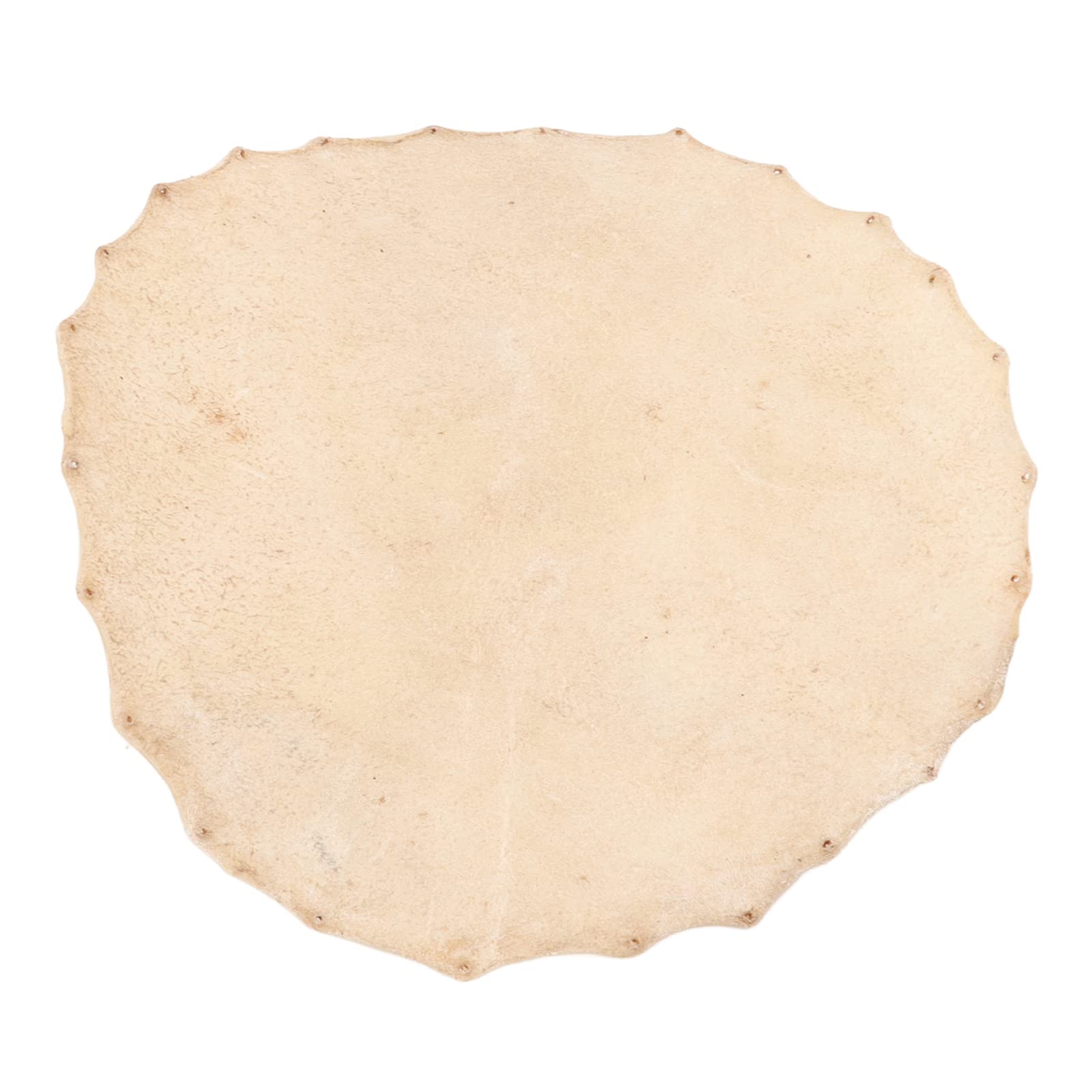 Cuque Goatskin Head, Beige - Authenticity Maintenance Bongo Drums Head for 8-14in Djembe, Shaman Drums