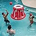 Giant Pool Inflatable Basketball Hoop Set 2 Balls Included Perfect For Water Games And Pool Toys