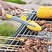 Zestkit Kitchen Tongs BBQ Silicone and Stainless Steel for Multi-purpose Cooking (10 In & 13 In)