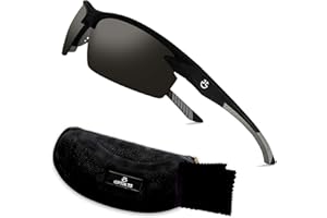 Optix 55 Polarized Sports Sunglasses for Men Women Cycling Running Fishing | UV Protection, Unbreakable