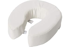 DMI Briggs Healthcare Vinyl Cushion Toilet Seat, 4"