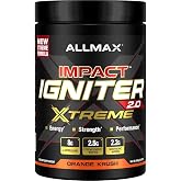 ALLMAX Impact Igniter Extreme V2 Pre-Workout Powder, Orange Krush