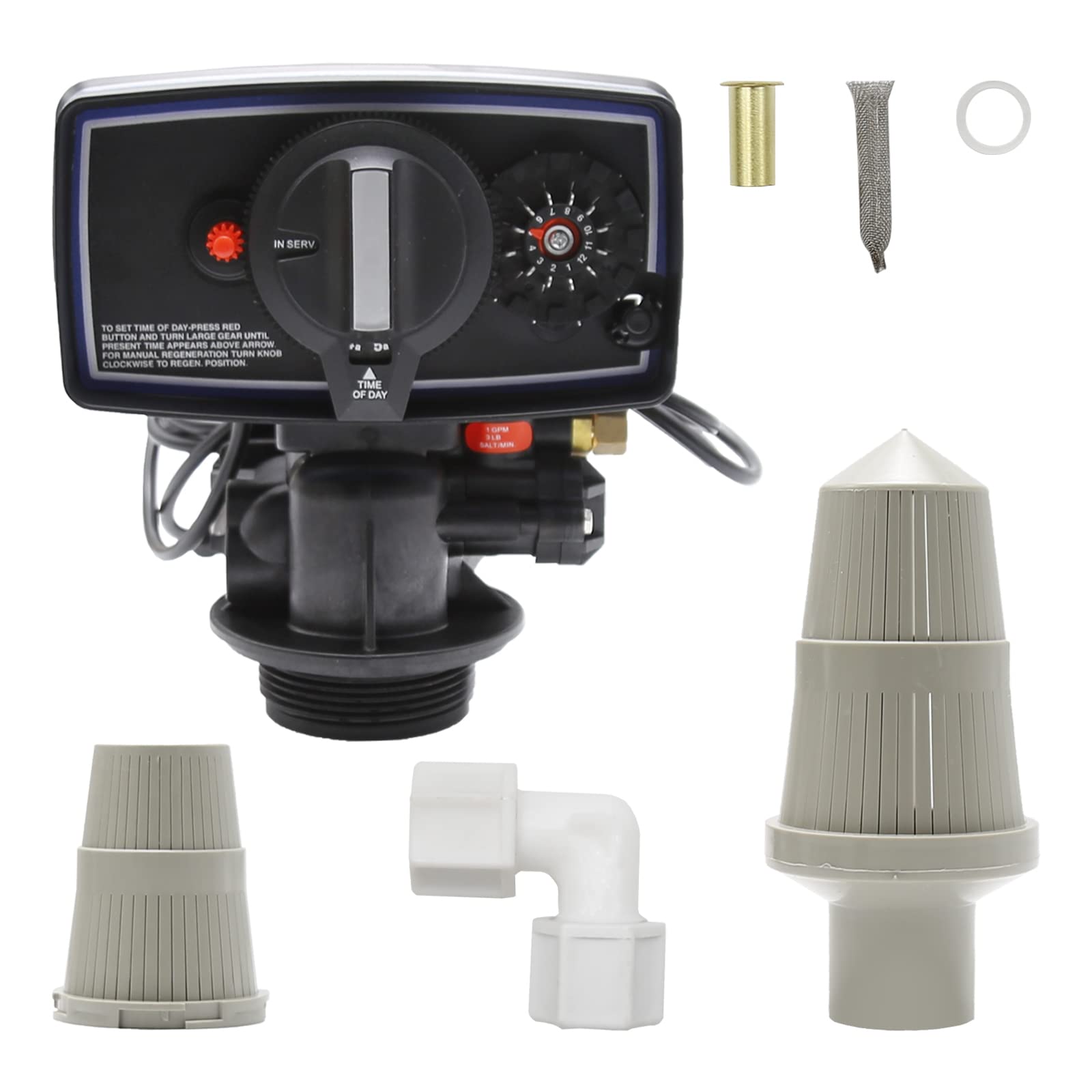 Photo 1 of Hoypeyfiy 5600 Water Softener Timer 12-Day Timer Control Valve for 9''-11'' Diameter Water Filter Softener Resin Tank With fine thread