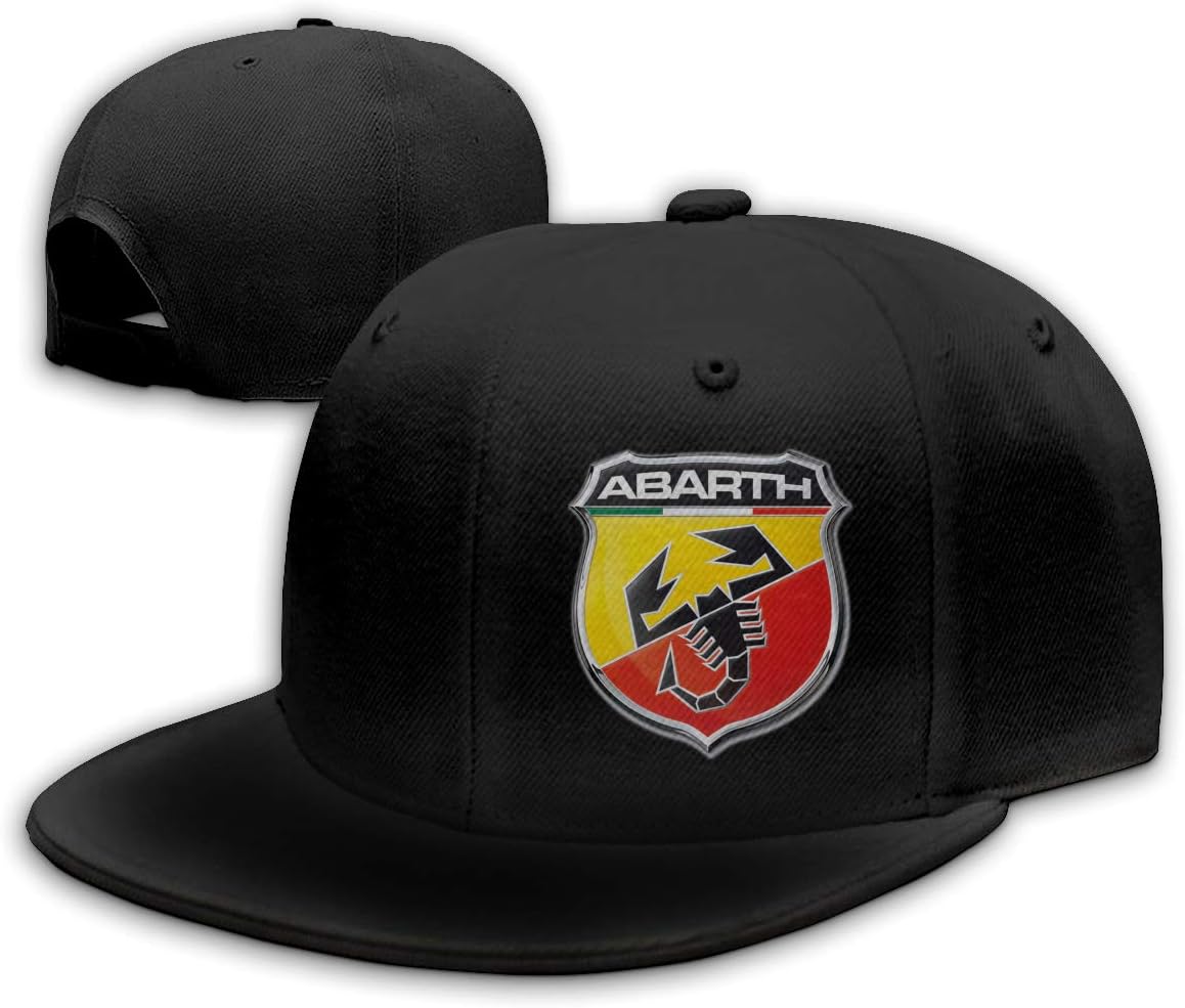 ZaHome Men's Abarth Cotton Baseball Snapback Hat Adjustable Structured Fit Hat