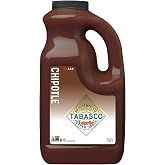 TABASCO&reg; Brand Chipotle Pepper Sauce, Medium Hot Sauce, Bulk Plastic Jug, Smoky &amp; Smooth, Perfect for Large Recipes, Great for Marinating or Grilling Meats &amp; More, 64 Fl Oz (Pack of 1)