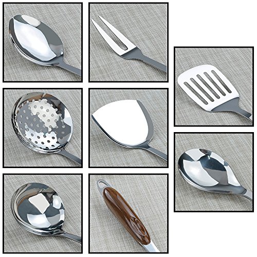 Cand 9-Piece Stainless Steel Kitchen Utensil Set, Cooking Utensils