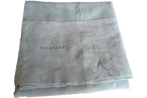 EULANGDE 40" x 40" Leather Welding Blanket, PortableCowhide Leather Fire Retardant Blanket, Welding Pad, Grill Mat, Smoker，Welding Fireproof Thermal Resistant Insulation