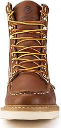 SUREWAY Mens 8 in Wedge Moc Soft/Steel Toe Work