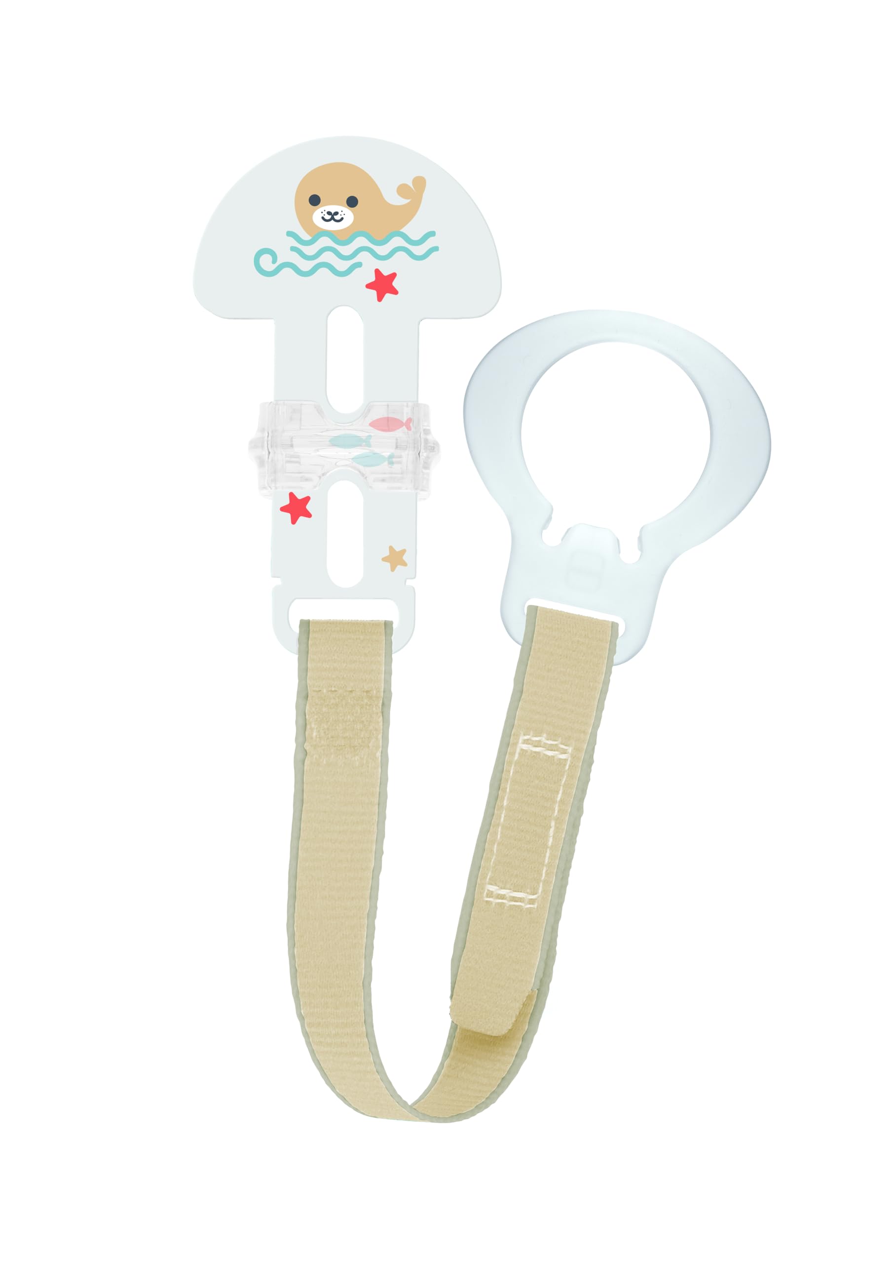 MAM Clip & Cover, Pacifier Chain, Neutral
