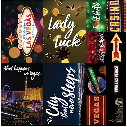 Reminisce Ve100 Las Vegas Poster Stickers 12x12-