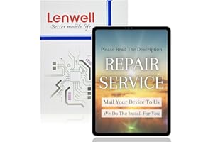 Lenwell Mail-in Repair Service for 10.9'' iPad Air 4th Gen True Original OEM Pull Screen Replacement LCD Display Digitizer Assembly A2072 A2316 A2324 A2325 (Repair Service, Not DIY Kit)