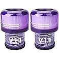 Mokchance 2 Pack V11 Vacuum Filters Replacement for Dyson V11 V11 Animal V15 Detect V11 Extra Cordless Vacuum Cleaner, Fit for Dyson V15s Detect Submarine, Part No.970013-02 (NOT for Outsize/Plus)