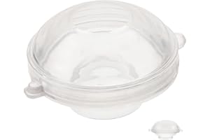 KALLORY DIY Floating Candle Casting Mold Plastic Oval Reusable for Handmade Candles and Party Decorations