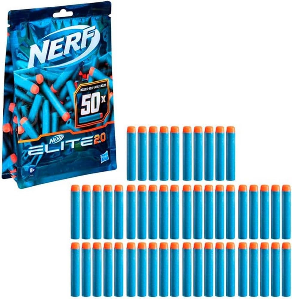 Nerf Elite 2.0 Commander RD6 Blaster 50-Dart Refill Pack 12 Darts