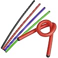 Andalus Twist Rubber Ties, 17-Inch Reusable Twist Ties in Assorted Colors - Holds Up to 110 Pounds (4 Pack)