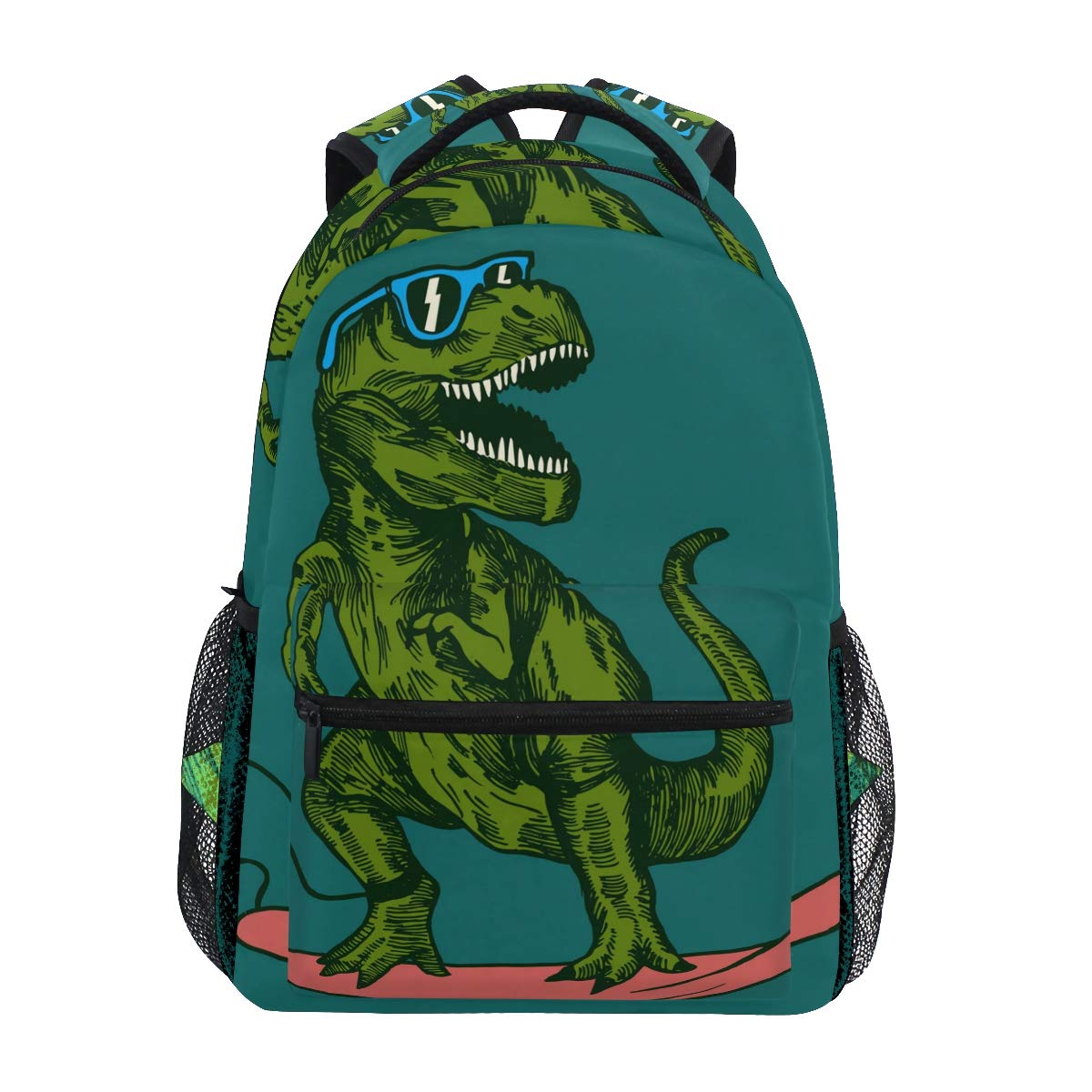 Dinosaur Wearing Sunglasses Backpacks for Boys Dino Student Backpack Big for Girls Kids Elementary School Shoulder Bag Bookbag โ image 1