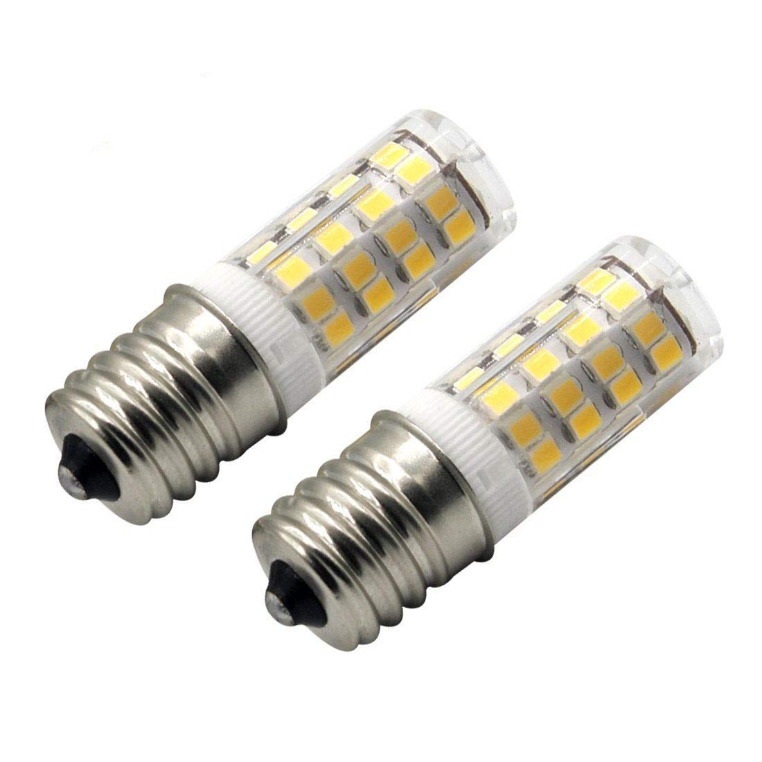E17 LED Bulb Microwave Oven Light 4 Watt Warm White 3000K T7 T8 Intermediate Base LED Appliance Bulb T8 T7 Lightbulb dimmable AC110-130V (Pack of 2)
