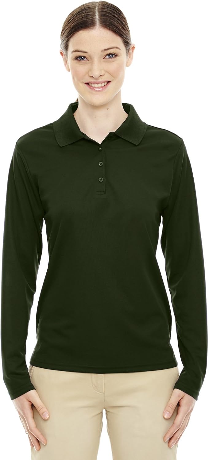 Ash City Core 365 78192 - Pinnacle CORE 365TM Ladies' Performance Long Sleeve Pique Polos at  Women’s Clothing store