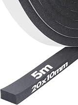 Storystore Foam Insulation Tape 20mm x 10mm x 5m Self Adhesive Weather Stripping