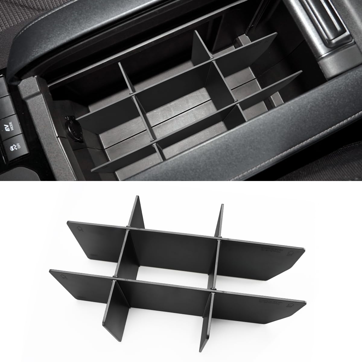 Photo 1 of MARCHFA Center Console Divider Organizer Compatible for 2020 2021 2022 2023 2024 2026 Toyota Highlander Accessories Armrest Box Divider Organizer