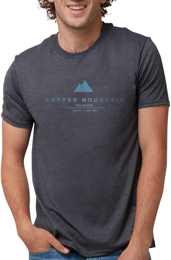 CafePress - Copper Mountain Ski Resort Colorado T-Shirt - Mens Tri-blend T-Shirt